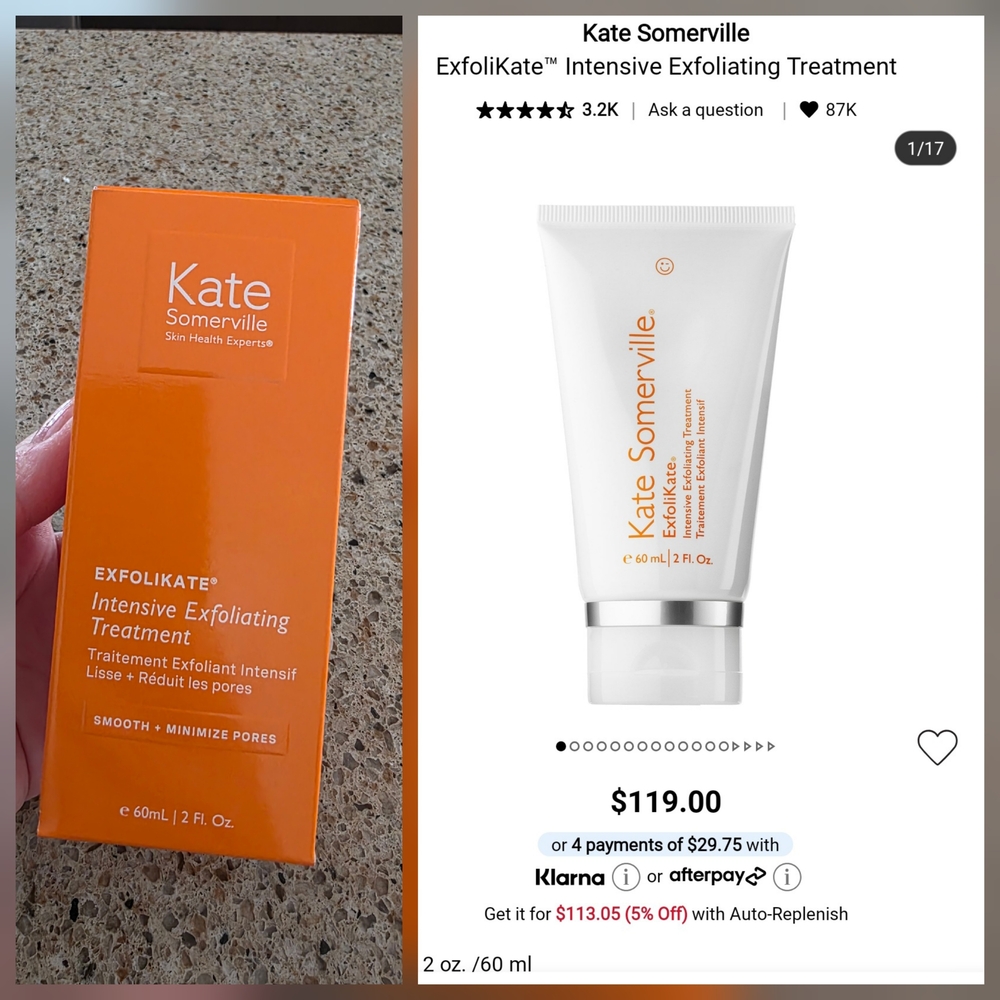 Kate Somerville ExfoliKate Intensive Exfoliating Treatment - Orange & White